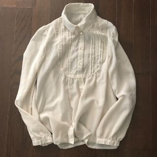 ロキエ(Lochie)のフロントフリルブラウス vintage 古着(シャツ/ブラウス(長袖/七分))