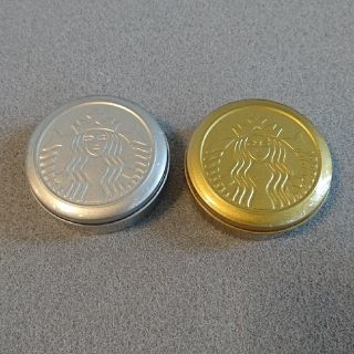 スターバックスコーヒー(Starbucks Coffee)の韓国スターバックス 金・銀缶入りチョコレート【未開封】(菓子/デザート)