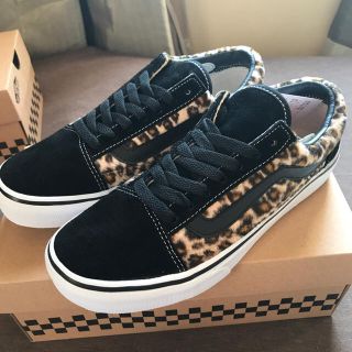 ヴァンズ(VANS)のVANS オールドスクール レオパード ブラック 26.5cm(スニーカー)