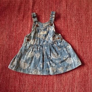 オシュコシュ(OshKosh)のOSHKOSH baby 花柄プリントジャンパースカート(スカート)