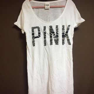 ヴィクトリアズシークレット(Victoria's Secret)のPINK★キラキラロゴTシャツ(Tシャツ(半袖/袖なし))