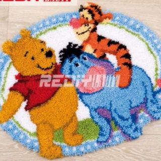【ハンドメイド】手作り・簡単♪クロスステッチ★プーさん★専用キット付き！ (その他)