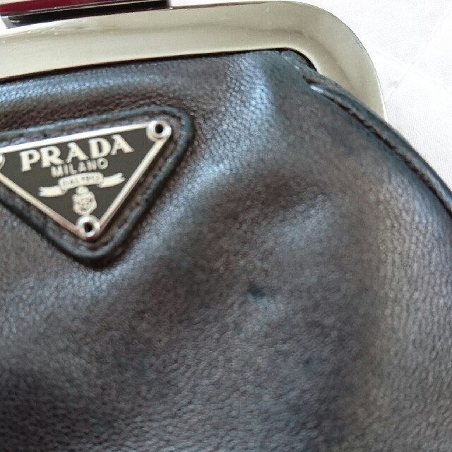 PRADA(プラダ)のPRADA 小銭入れ がま口 正規品 レディースのファッション小物(コインケース)の商品写真