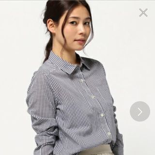 ナチュラルビューティーベーシック(NATURAL BEAUTY BASIC)のnatural beaty basic ギンガムチェックシャツ S(シャツ/ブラウス(長袖/七分))