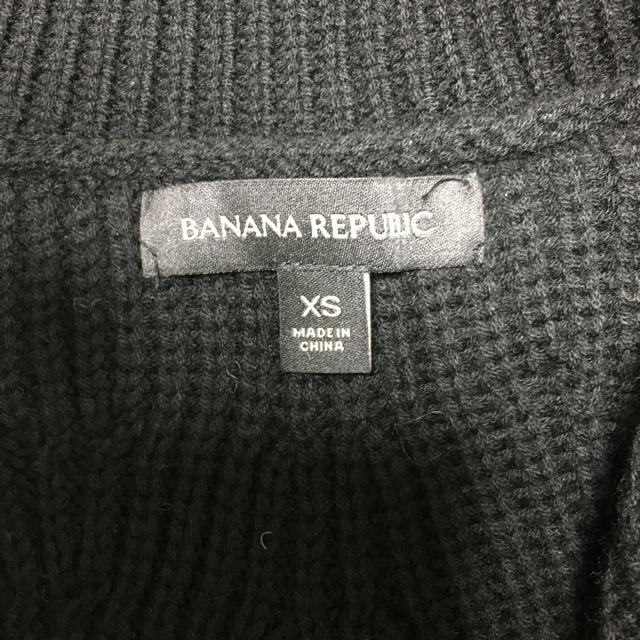 Banana Republic(バナナリパブリック)のバナナリパブリック ニットポンチョ 黒 レディースのトップス(ニット/セーター)の商品写真