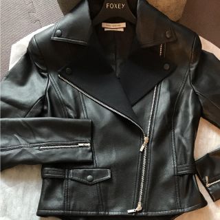 フォクシー(FOXEY)のご専用です★フォクシー ライダース ジャケット 38(ライダースジャケット)