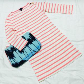 ギャップキッズ(GAP Kids)の新品 GAP kids ボーダー ワンピ(ひざ丈ワンピース)