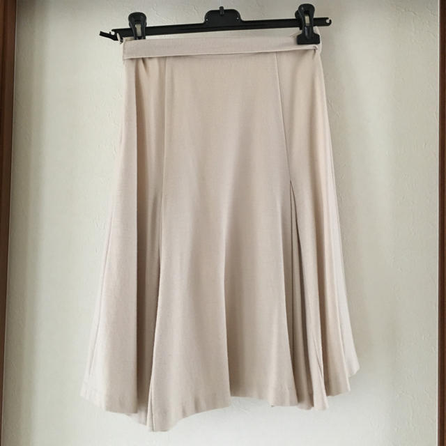 INED(イネド)のリボン付き やわらかウールスカート♫ レディースのスカート(ひざ丈スカート)の商品写真