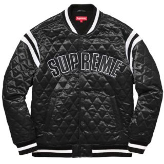 シュプリーム(Supreme)のSupreme 17SSQuilted Satin Varsity Jacket(スタジャン)