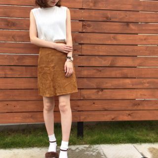 ザラ(ZARA)のリン様専用 スウェード スカート (ミニスカート)