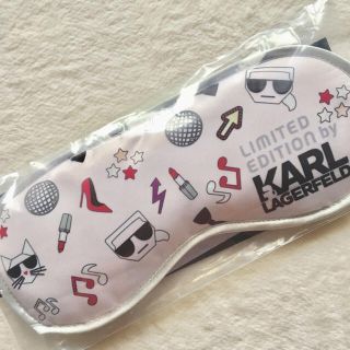 カールラガーフェルド(Karl Lagerfeld)のカールラガーフェルド アイマスク ノベルティ 新品未開封 そごう西武 ピンク(その他)