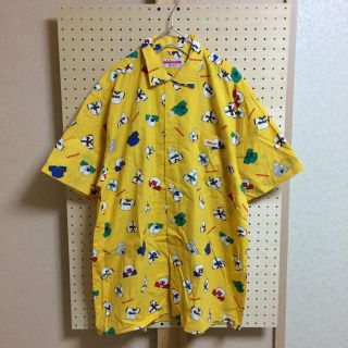 ミキハウス(mikihouse)のビンテージ古着 ミキハウス ベースボール柄 シャツ ビッグシルエット(シャツ)