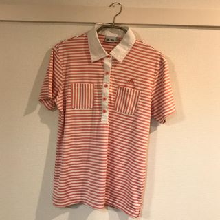 アディダス(adidas)の【美品】アディダス ボーダーTシャツ♡ゴルフ(ウエア)