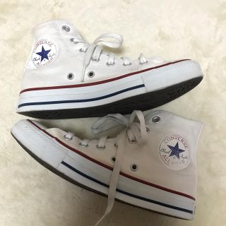 コンバース(CONVERSE)のコンバース＊ハイカット＊白(スニーカー)