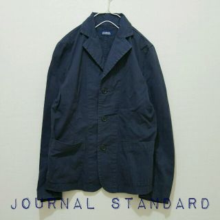 ジャーナルスタンダード(JOURNAL STANDARD)のJORNAL STANDARD コットンテーラードジャケット 秋 ネイビー(テーラードジャケット)