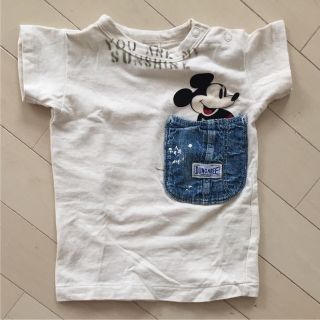 デニムダンガリー(DENIM DUNGAREE)のデニム&ダンガリー ミッキーコラボ BS 80 90ゴートゥーハリウッドfith(Ｔシャツ)