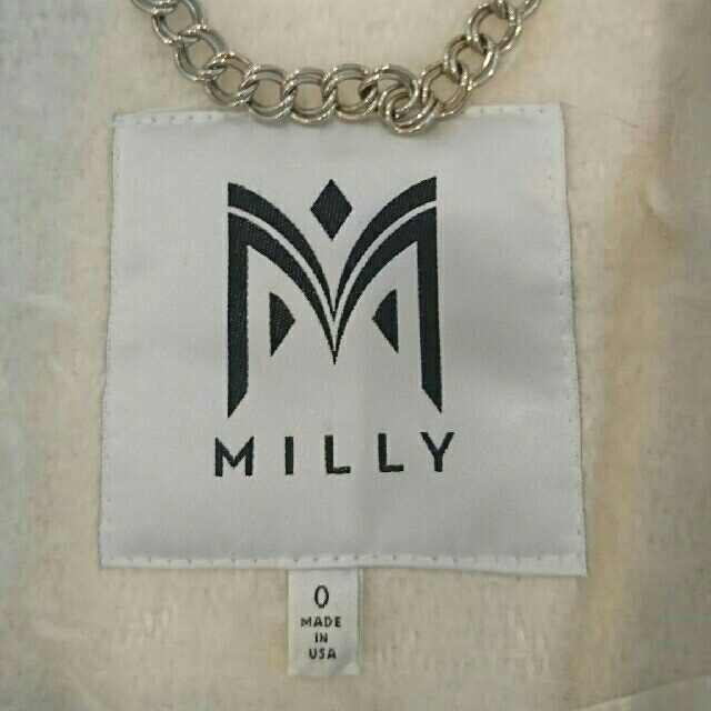 Milly(ミリー)の最終80%offセール！【Milly⭐新品未使用】ミリー 白コート レディースのジャケット/アウター(ロングコート)の商品写真