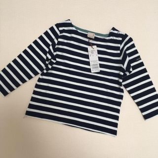 プティマイン(petit main)の値下げ♡110 petit main✧ボーダーカットソー(Tシャツ/カットソー)