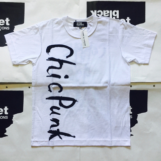 コムデギャルソン(COMME des GARCONS)のブラックマーケットコムデギャルソン Tシャツ 白 Mサイズ Chic Punk(Tシャツ/カットソー(半袖/袖なし))