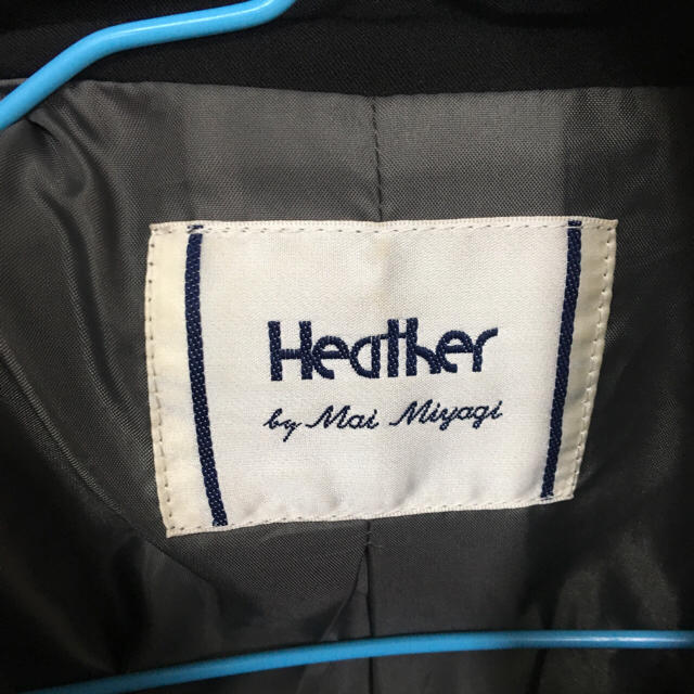 heather(ヘザー)のヘザー ロングトレンチコート(ブラック) レディースのジャケット/アウター(トレンチコート)の商品写真