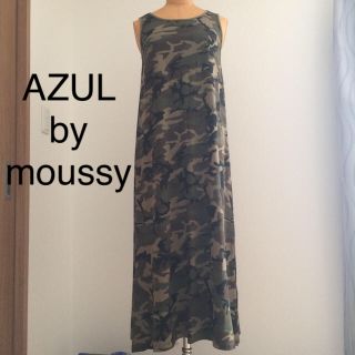 アズールバイマウジー(AZUL by moussy)のAZUL by moussy カモフラワンピース(ロングワンピース/マキシワンピース)