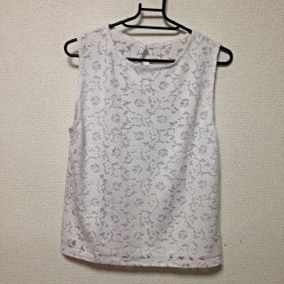 トップショップ(TOPSHOP)のTOPSHOP レースノースリーブ(カットソー(半袖/袖なし))