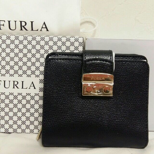 Furla(フルラ)の[黒猫様♡25日までお取置き] フルラ メトロポリス 財布 黒 オニキス レディースのファッション小物(財布)の商品写真