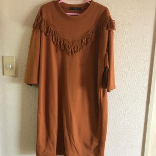 ダブルクローゼット(w closet)のwcloset＊フリンジワンピース(ひざ丈ワンピース)