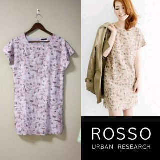 アーバンリサーチロッソ(URBAN RESEARCH ROSSO)のROSSO 花柄ワンピース   KBF.nano・universeイエナ好きな方(ひざ丈ワンピース)