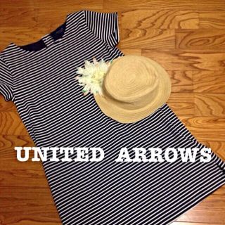 ユナイテッドアローズ(UNITED ARROWS)の未使用＊ボーダーワンピ(ひざ丈ワンピース)