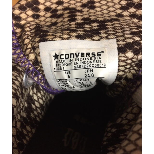 CONVERSE(コンバース)のALL☆STAR  ＊柄入り＊紫色 24センチ レディースの靴/シューズ(スニーカー)の商品写真
