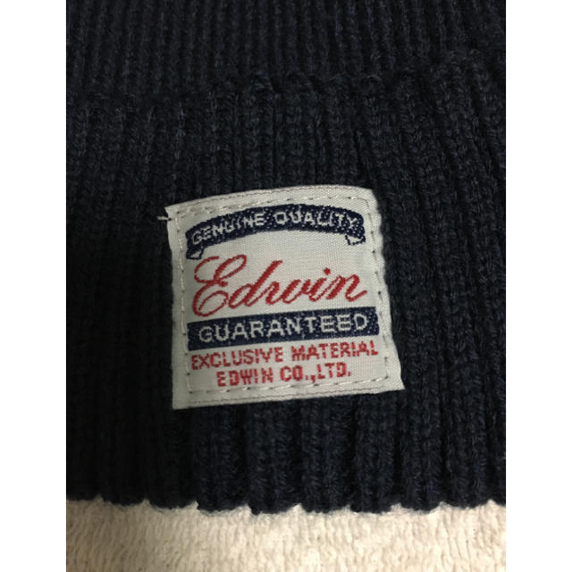 EDWIN(エドウィン)のエドウィン ネイビーニット帽✨ レディースの帽子(ニット帽/ビーニー)の商品写真
