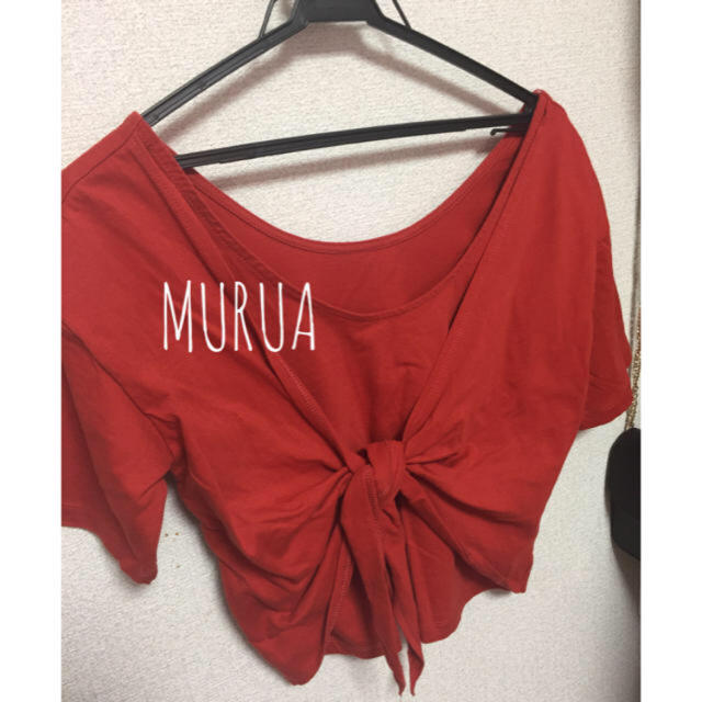 MURUA(ムルーア)のMURUA バックリボントップス レディースのトップス(カットソー(半袖/袖なし))の商品写真