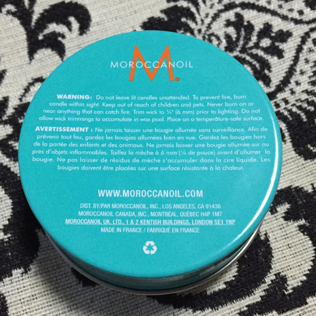 Moroccan oil(モロッカンオイル)のモロッカンオイル フレグランスキャンドル 40g コスメ/美容のリラクゼーション(キャンドル)の商品写真