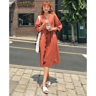 スタイルナンダ(STYLENANDA)のリネンワンピース(ひざ丈ワンピース)