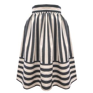 フィフィシャシュニル(FIFI CHACHNIL)の新品未使用＊fifi chachnil＊ストライプマリン midi skirt(ひざ丈スカート)