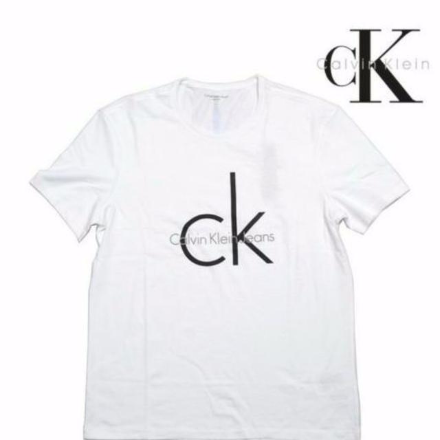 Calvin Klein(カルバンクライン)の【即日発送】カルバンクライン シンプルロゴTシャツ(S/ホワイト) メンズのトップス(Tシャツ/カットソー(半袖/袖なし))の商品写真