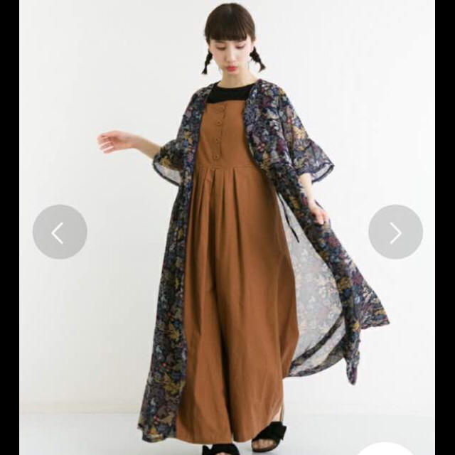 merlot(メルロー)の❁︎新品❁︎ メルロー 花柄 シフォンロングガウン レディースのトップス(カーディガン)の商品写真