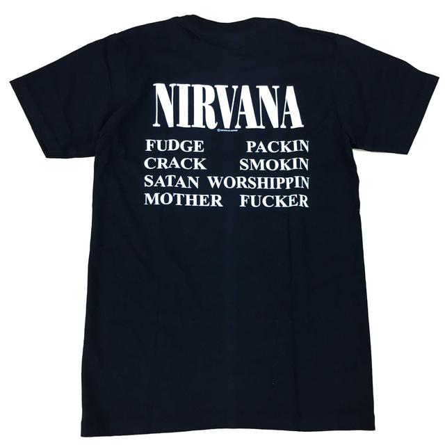 サイズXＬ★NIRVANA ニルヴァーナ サークルロゴ Ｔシャツ 黒 メンズのトップス(Tシャツ/カットソー(半袖/袖なし))の商品写真