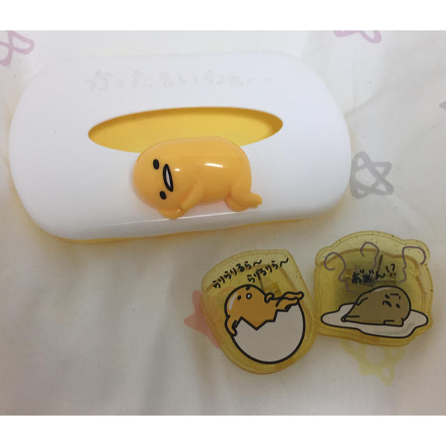 ぐでたま ぐでたま ウェットティッシュケースとクリップの通販 by ayumu ぐでたま ティッシュケース