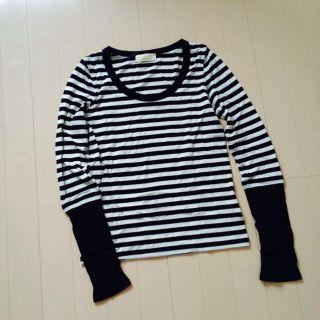 ダブルクローゼット(w closet)のw closetボーダーカットソー(Tシャツ(長袖/七分))