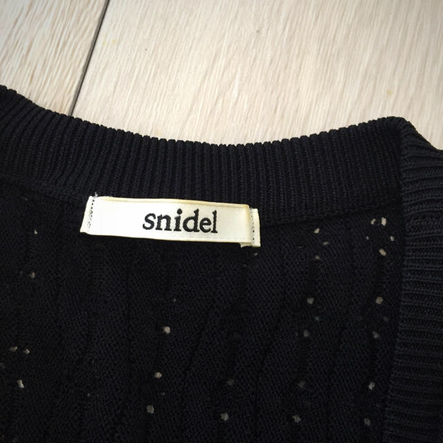 SNIDEL(スナイデル)のスナイデル♡美品ブラックカーディガン snidel レディースのトップス(カーディガン)の商品写真