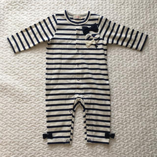 ベビーギャップ(babyGAP)のボーダーロンパース(ロンパース)