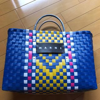 マルニ(Marni)の人気完売品☆マルニフラワーカフェかごバッグ(かごバッグ/ストローバッグ)