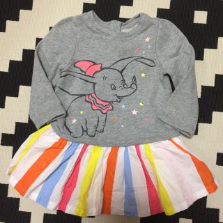 ベビーギャップ(babyGAP)のbabyGAP  ❤︎ 美品 ダンボワンピース ❤︎90(ワンピース)