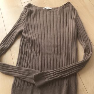 ユニクロ(UNIQLO)のカシミヤリブニット  L(ニット/セーター)