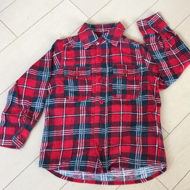 MARKEY'S(マーキーズ)のMARKEY'S チェックシャツ キッズ/ベビー/マタニティのキッズ服男の子用(90cm~)(Tシャツ/カットソー)の商品写真