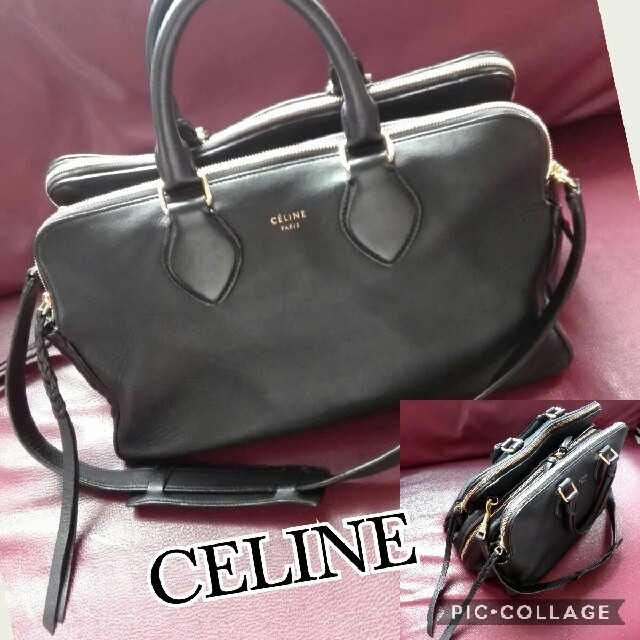 CELINEのミニボストン　ショルダーバッグ170053JEQ金具