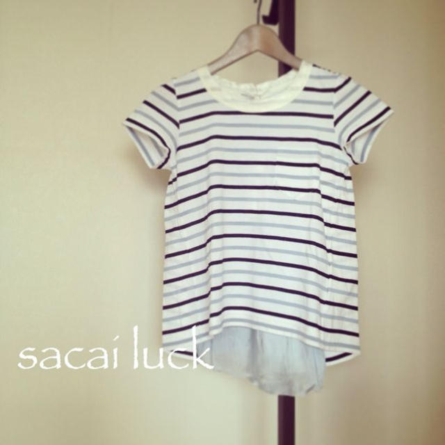 sacai luck(サカイラック)のsacai luck バック切替Tシャツ レディースのトップス(Tシャツ(半袖/袖なし))の商品写真