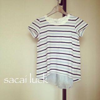 サカイラック(sacai luck)のsacai luck バック切替Tシャツ(Tシャツ(半袖/袖なし))